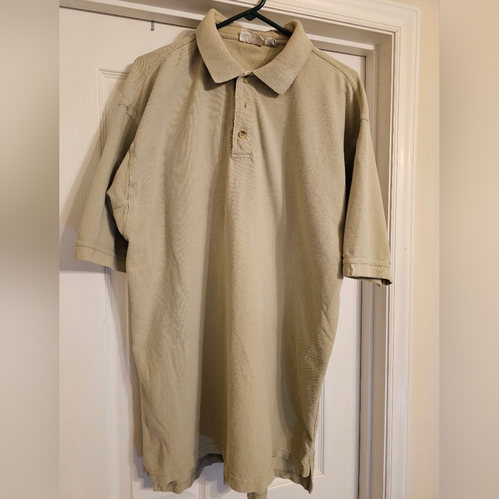 White Mountain Traders tan polo. Size:XXL.